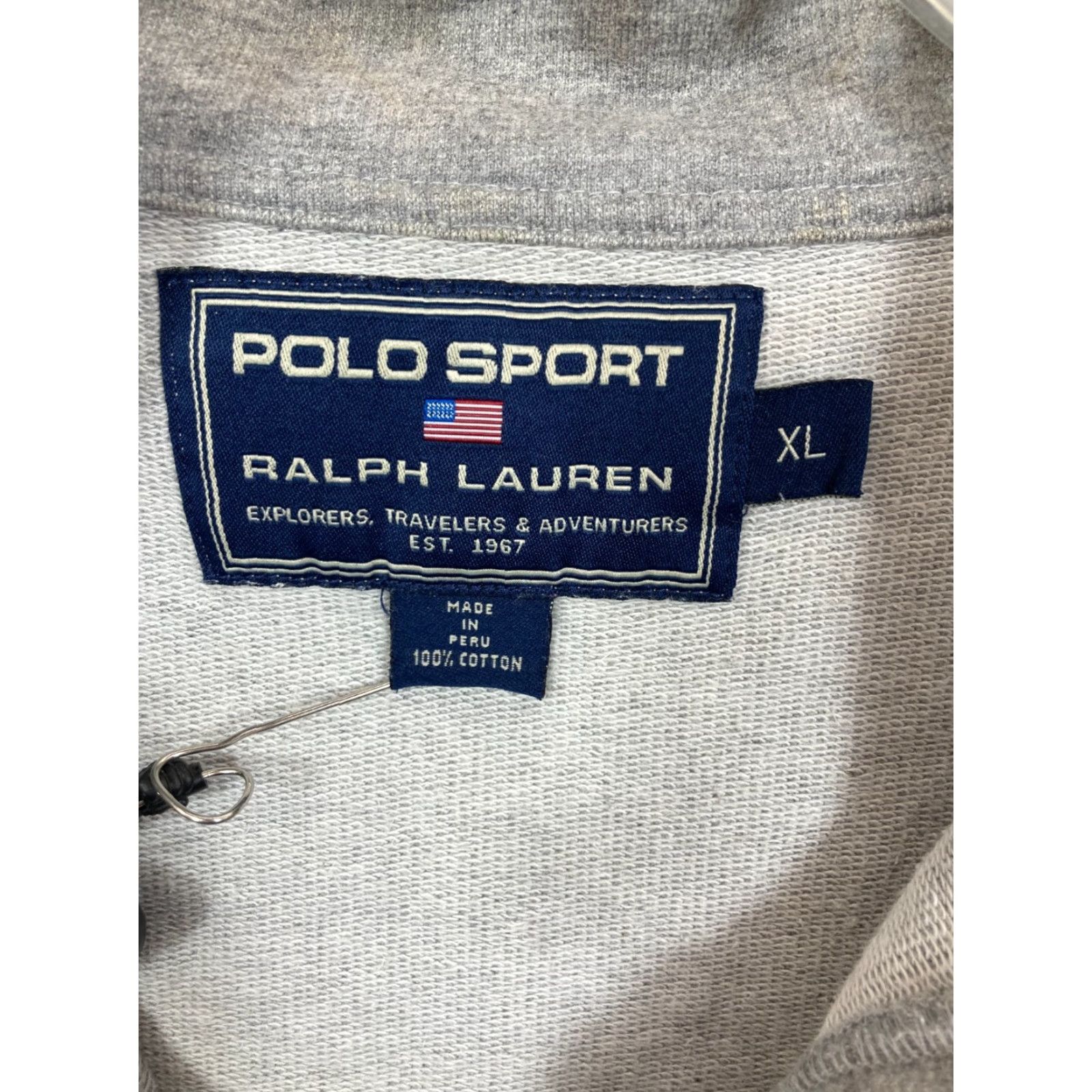 Vintage VTG Polo Sport Ralph Lauren Sweater Shirt Mens XL Gray 1/2 Zip Fleece Pullover 90s Sports Mock Neck Casual Slim-fit Size US XL / EU 56 / 4 - 5 Thumbnail