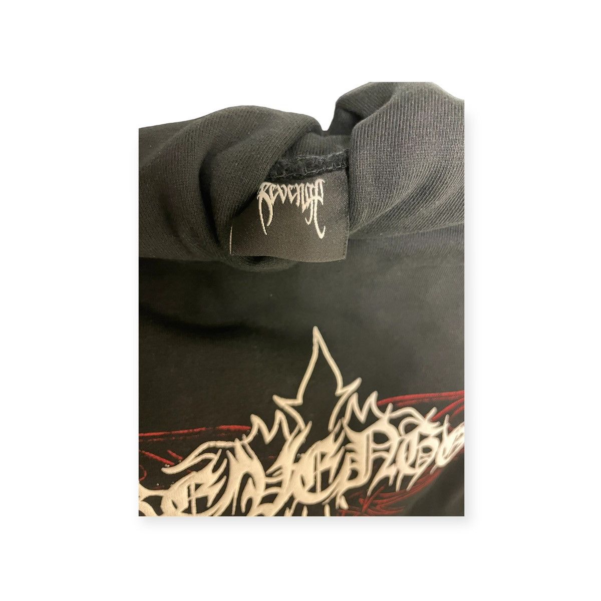Revenge REVENGE FLAMING CROSS HOODIE BLACK Size US XL / EU 56 / 4 - 4 Thumbnail