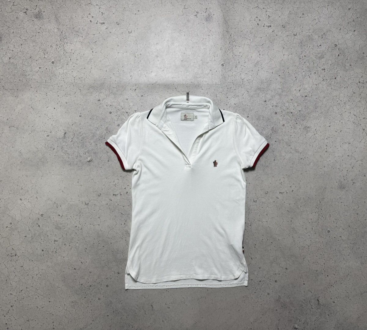Moncler Grenoble Moncler Maglia Grenoble Women’s White Polo Shirt Size M Size M / US 6-8 / IT 42-44 - 1 Thumbnail