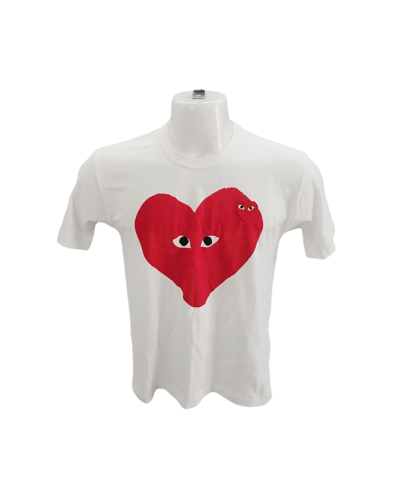 Comme des Garcons × Comme des Garcons PLAY Comme des Garçons Play Heart Printed Crewneck T-Shirt Small Size S / US 4 / IT 40 - 1 Thumbnail