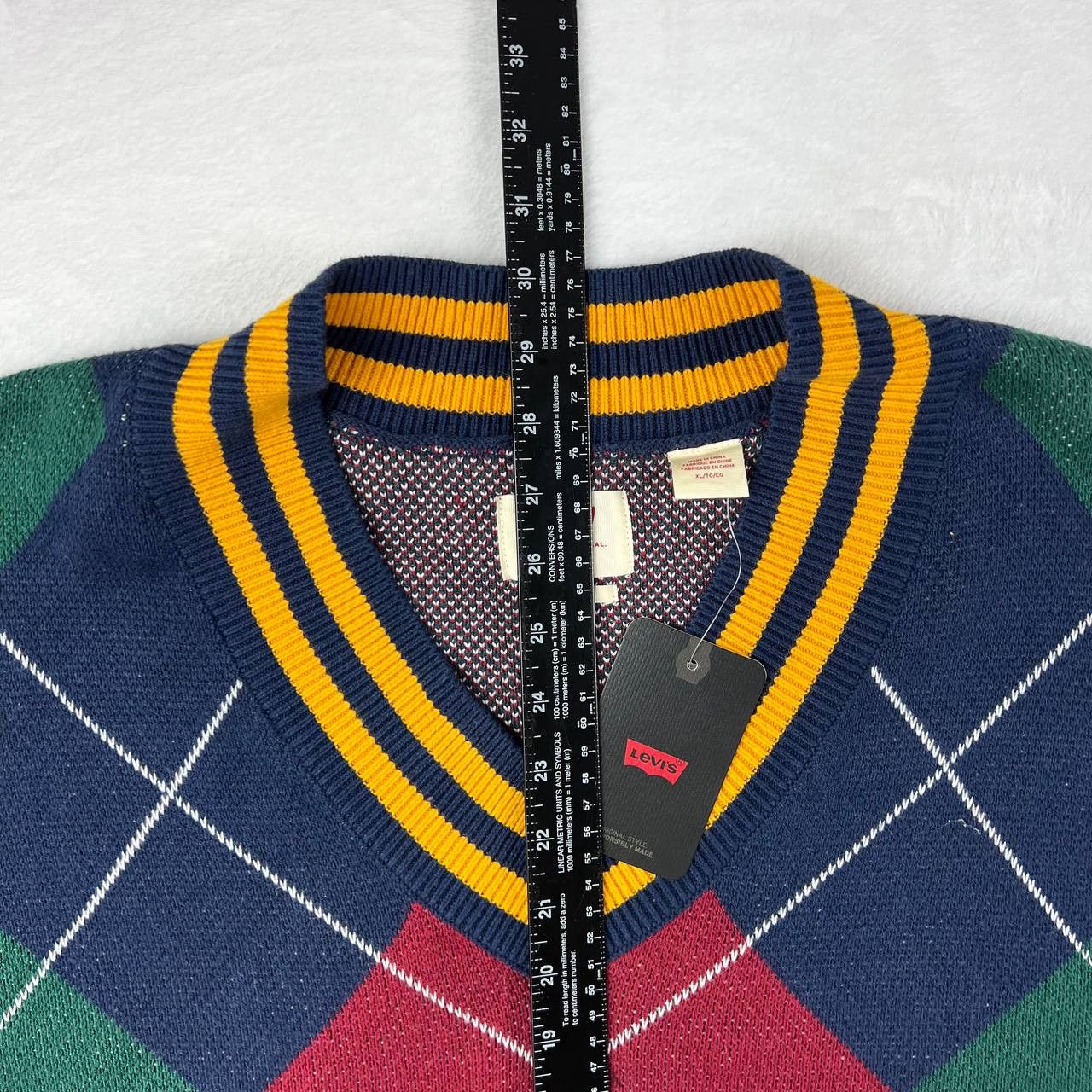 Levi's Levi's XL Retro Stay Loose Oversized V-Neck Sweater New Men Size US XL / EU 56 / 4 - 5 Thumbnail