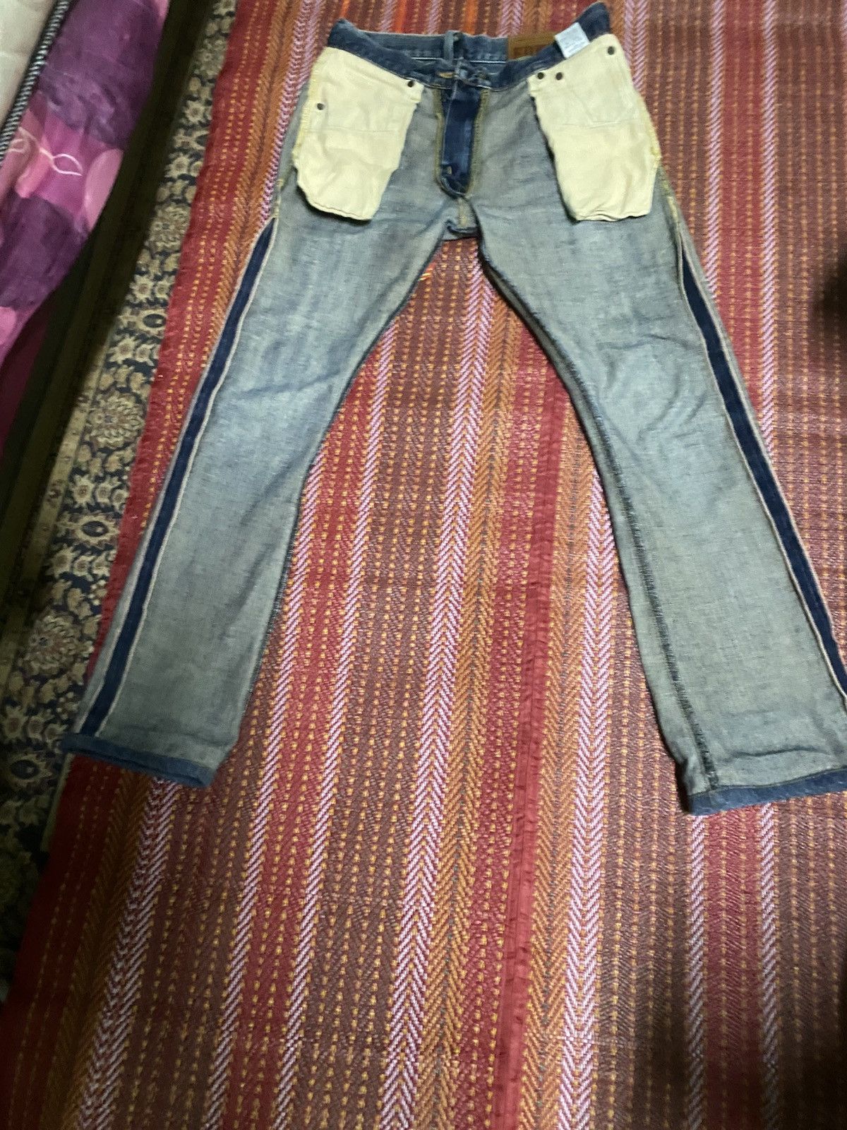 Edwin VINTAGE EDWIN 505 ORANGE TAB 90s Size US 28 / EU 44 - 3 Thumbnail