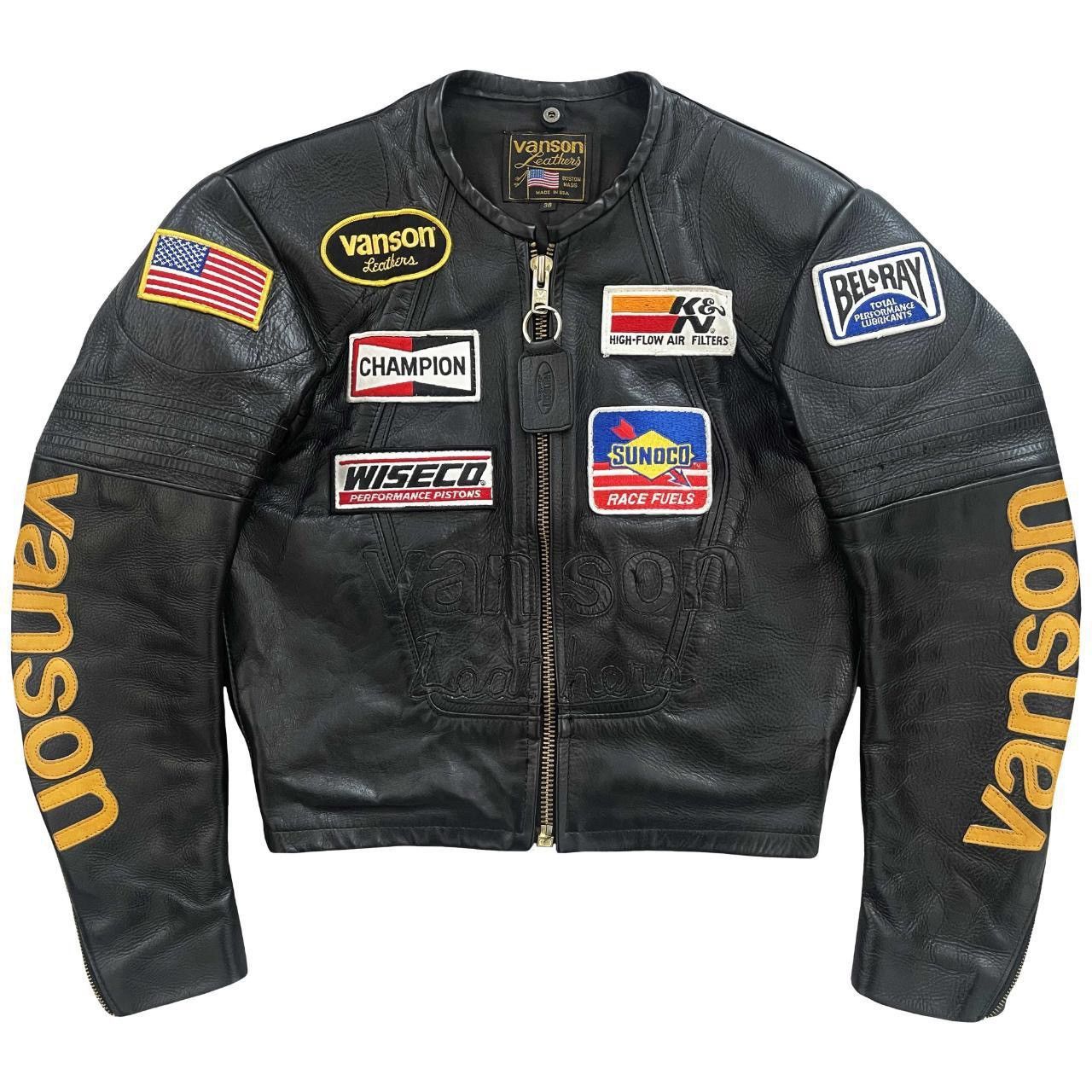 Vanson Leathers Vanson Leathers One Star Motorcycle Racer Jacket 