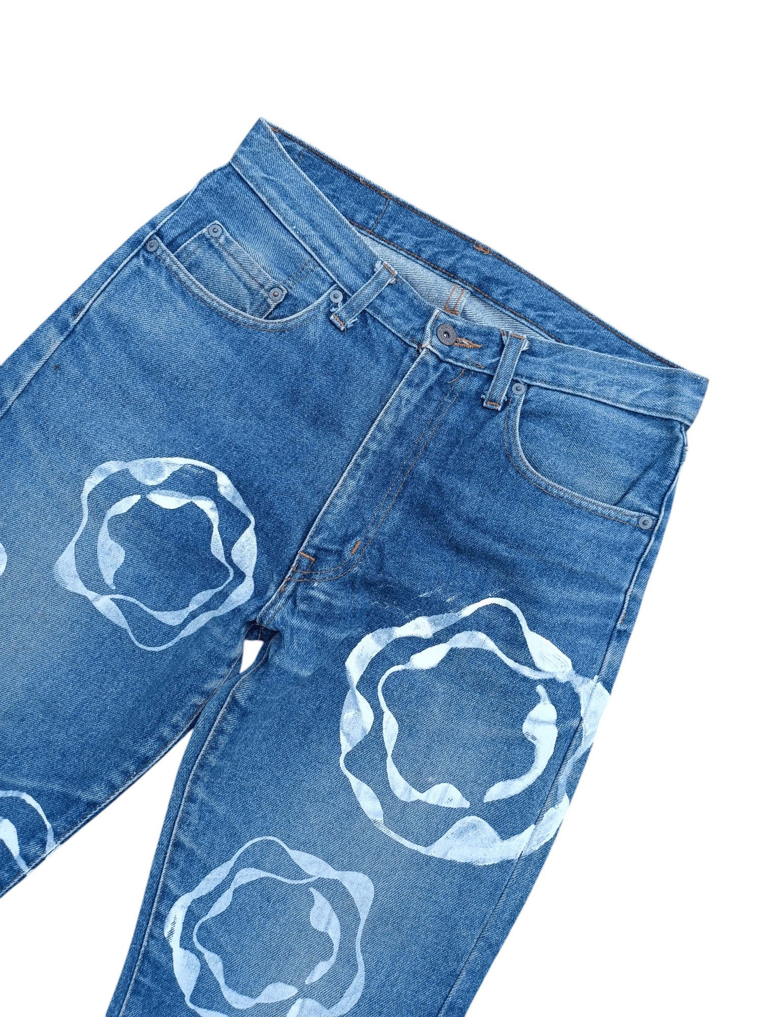 Hysteric Glamour Japan 🇯🇵 Liberto Big Tears Paint Design Denim Size US 30 / EU 46 - 14 Thumbnail
