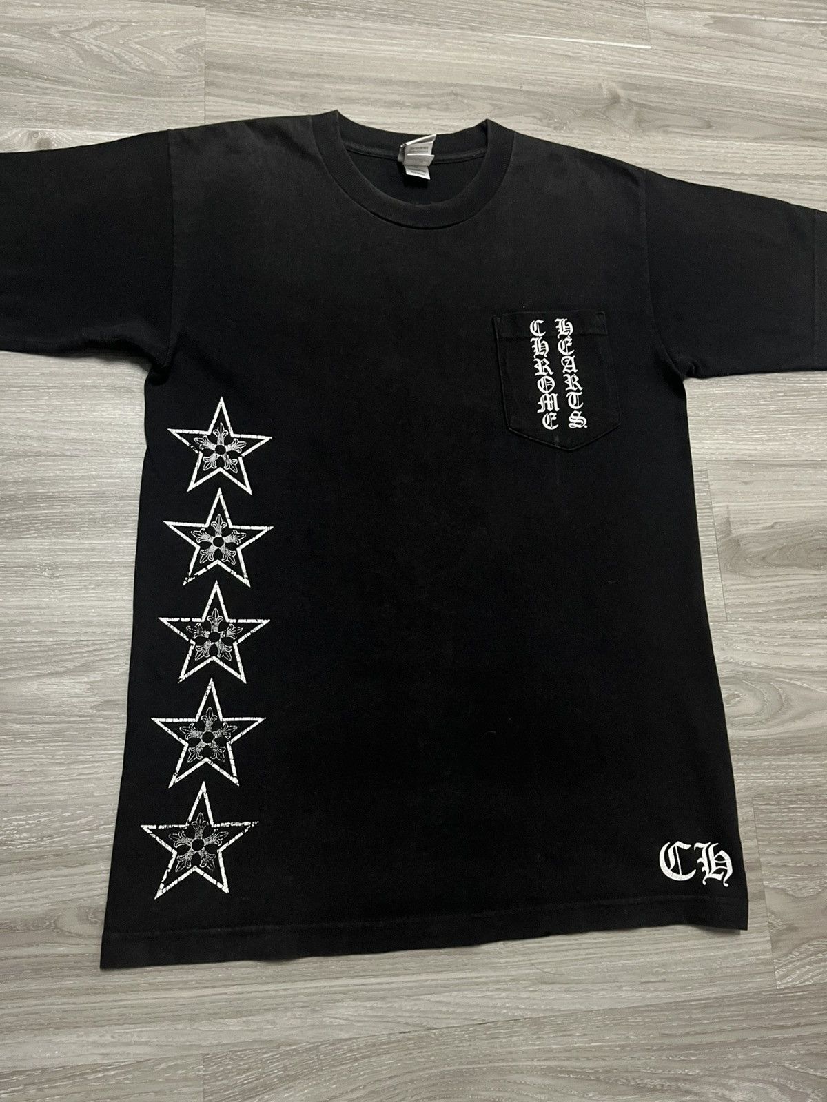 VINTAGE 90s T BAR STAR CROSS CHROME HEARTS TEE