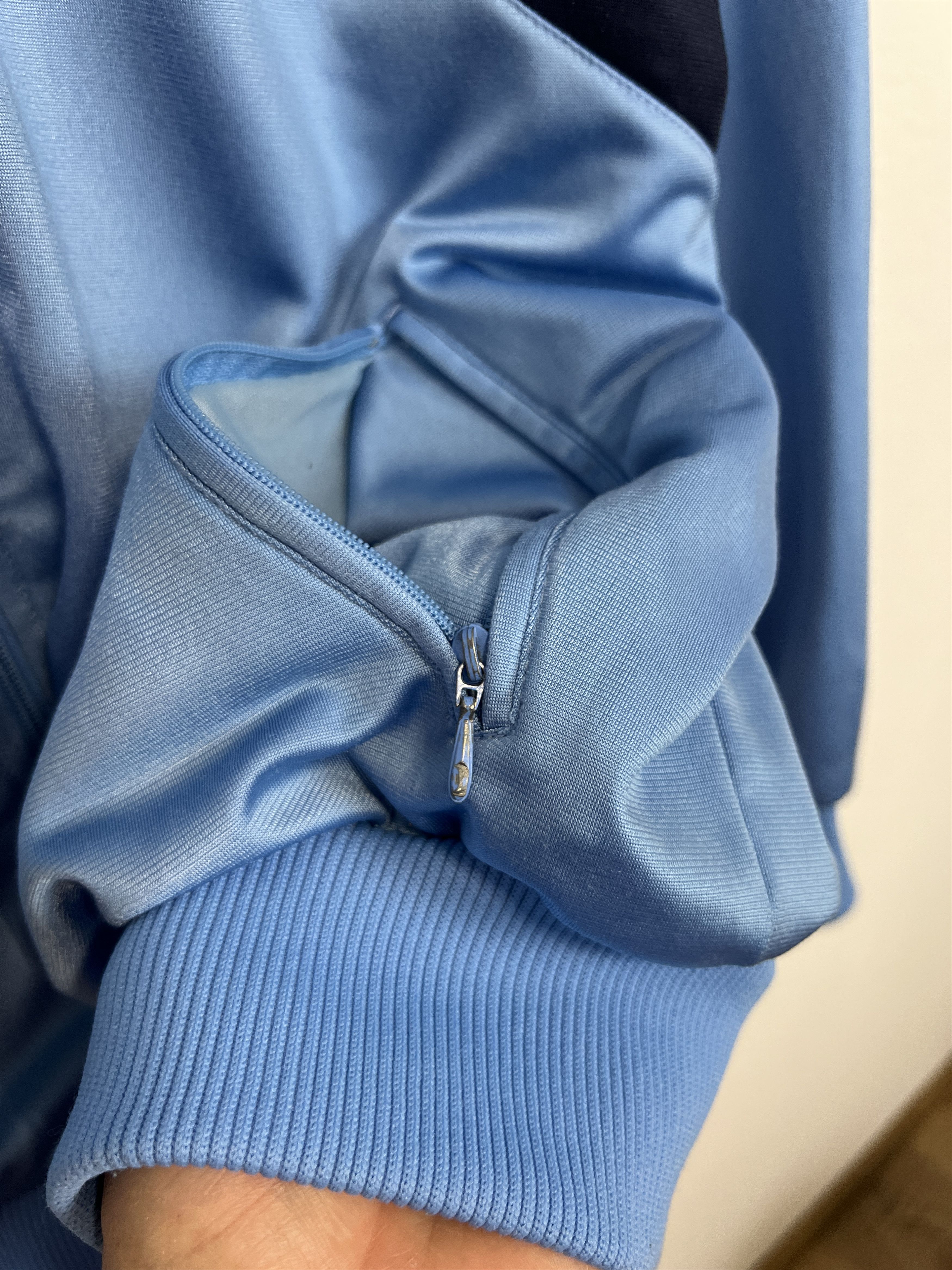 Adidas Vintage 90's White Blue Jacket Rare Track Top Y2K Hype Size US L / EU 52-54 / 3 - 5 Thumbnail