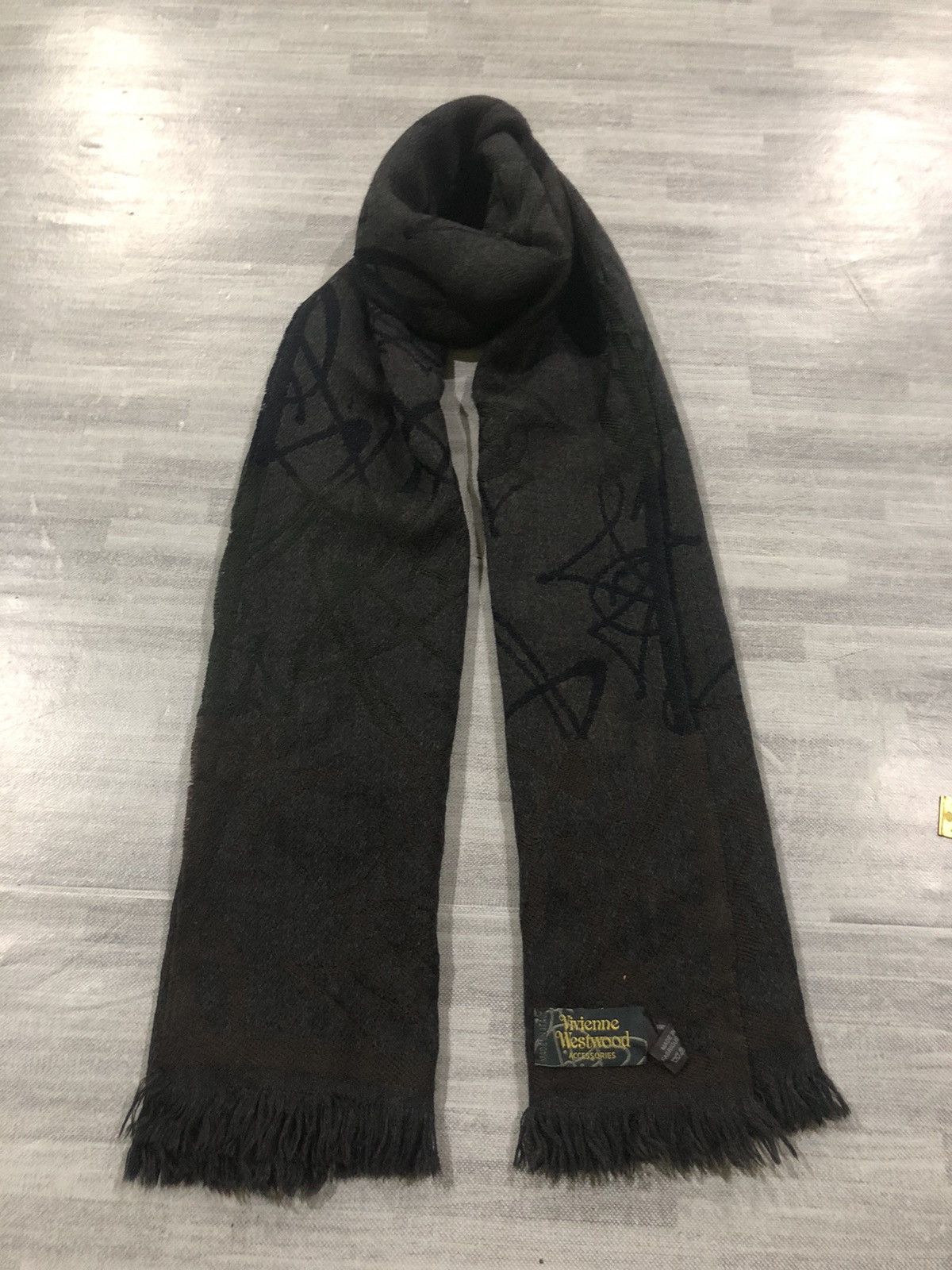 Vivienne Westwood Vivienne Westwood Full Print Wool Scarf Muffler Size ONE SIZE - 2 Thumbnail