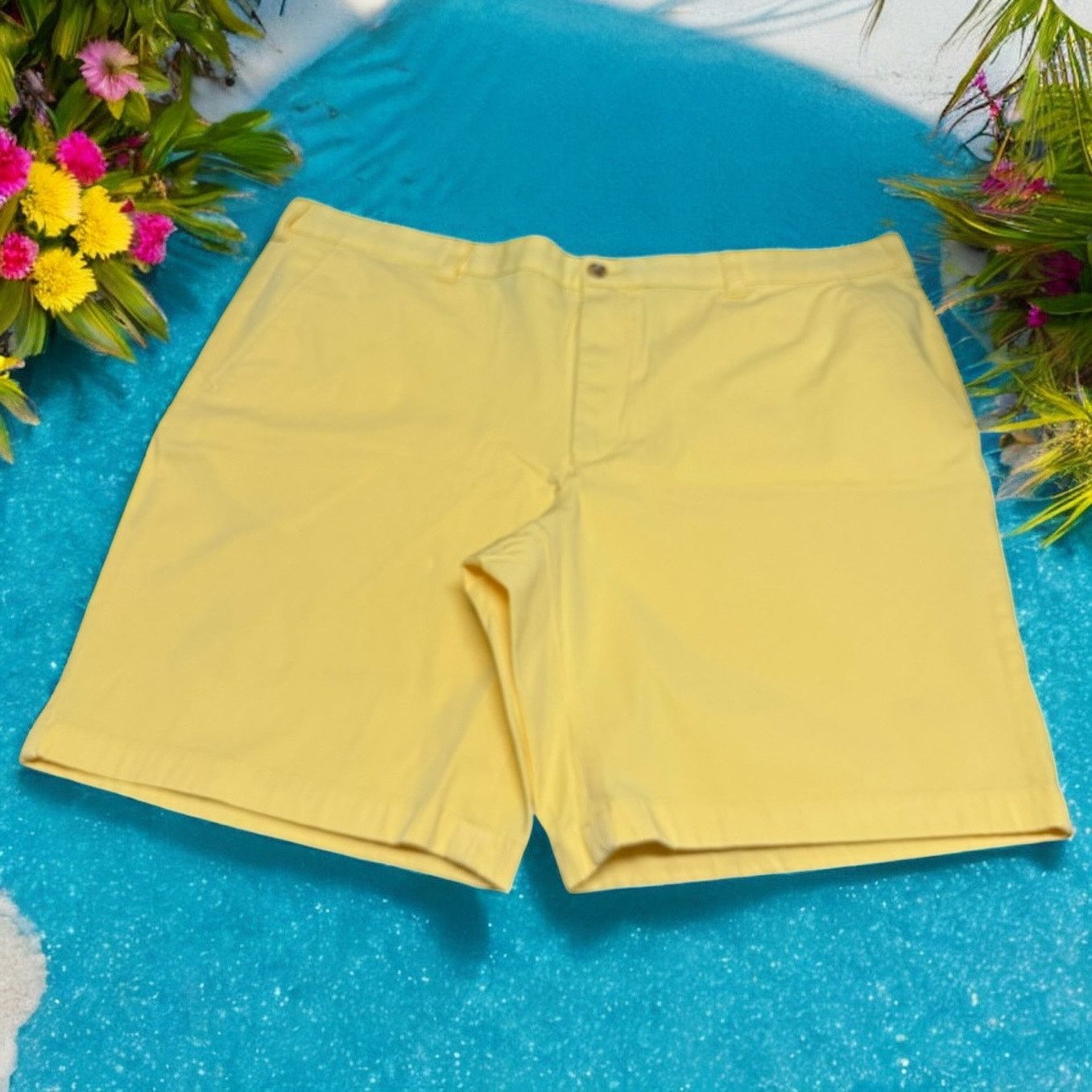 Club Room 4-Way Stretch Classic 2024 Fit Desert Olive Shorts - NWT