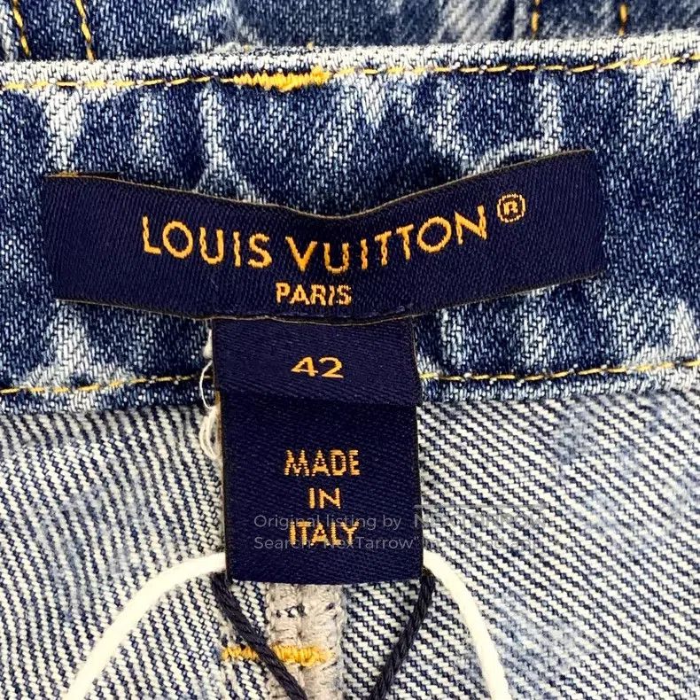 Louis Vuitton Louis Vuitton 25 blue presbyopic full-print denim pants Size US 42 / EU 58 - 5 Thumbnail