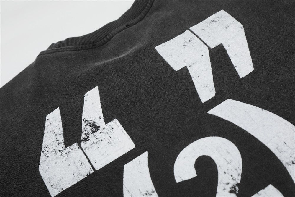 Japanese Brand Men's Washed & Distressed Casual T-Shirt with Graphic Print Size US M / EU 48-50 / 2 - 4 Thumbnail