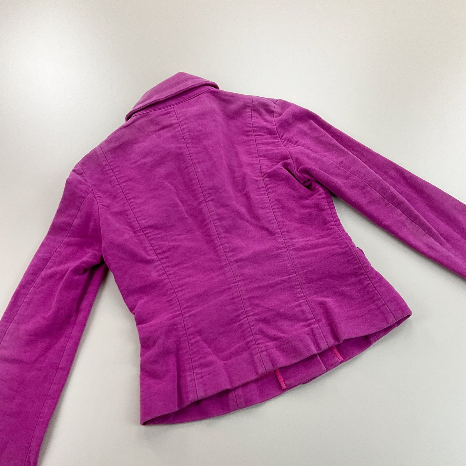 Versace Vintage RARE Versace 90s Button Jacket - Womens Small pink Size S / US 4 / IT 40 - 6 Thumbnail