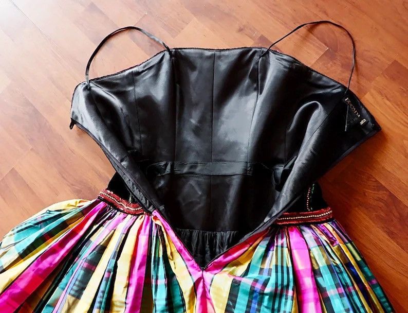 Escada Escada Couture Margaretha Ley Gown/ Rainbow Taffeta Skirt Size XS / US 0-2 / IT 36-38 - 7 Thumbnail