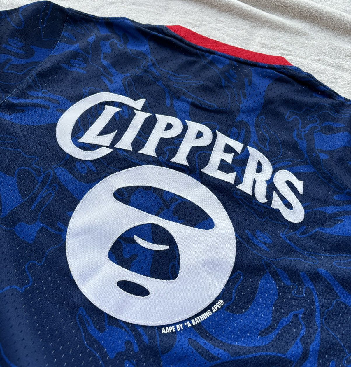 Bape × NBA Bape x Clippers Blue Camo Jersey Size US XXL / EU 58 / 5 - 4 Thumbnail