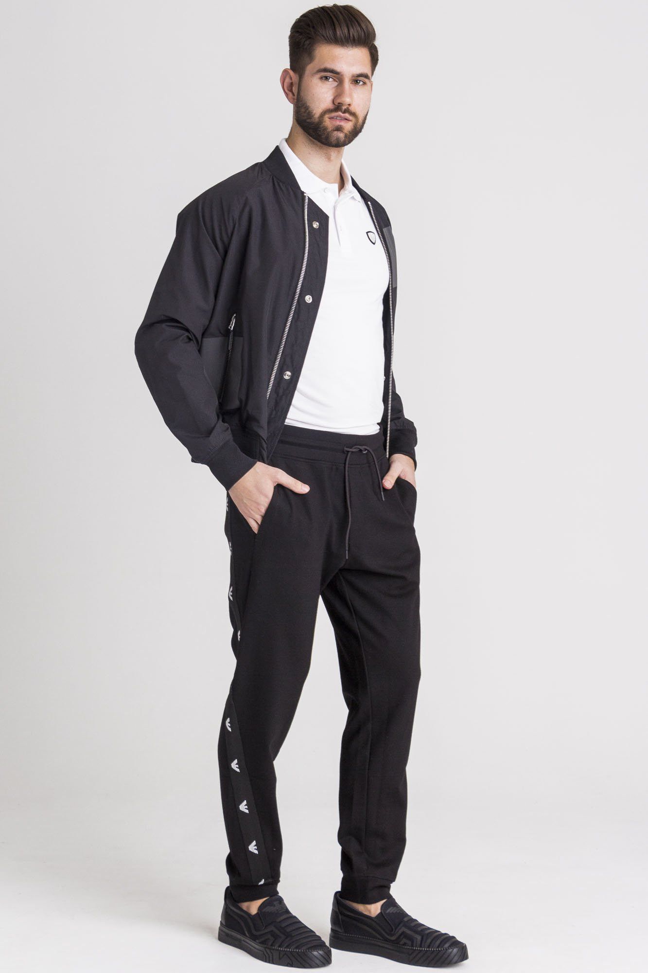 Emporio Armani EMPORIO ARMANI Eagle Side Panel Sweatpant Size US 32 / EU 48 - 8 Thumbnail