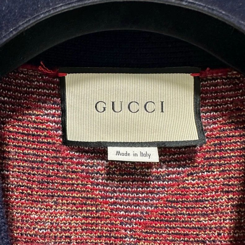 Gucci Gucci Red and blue printed knitted cardigan jacket 2501-Nex Size US XL / EU 56 / 4 - 3 Thumbnail