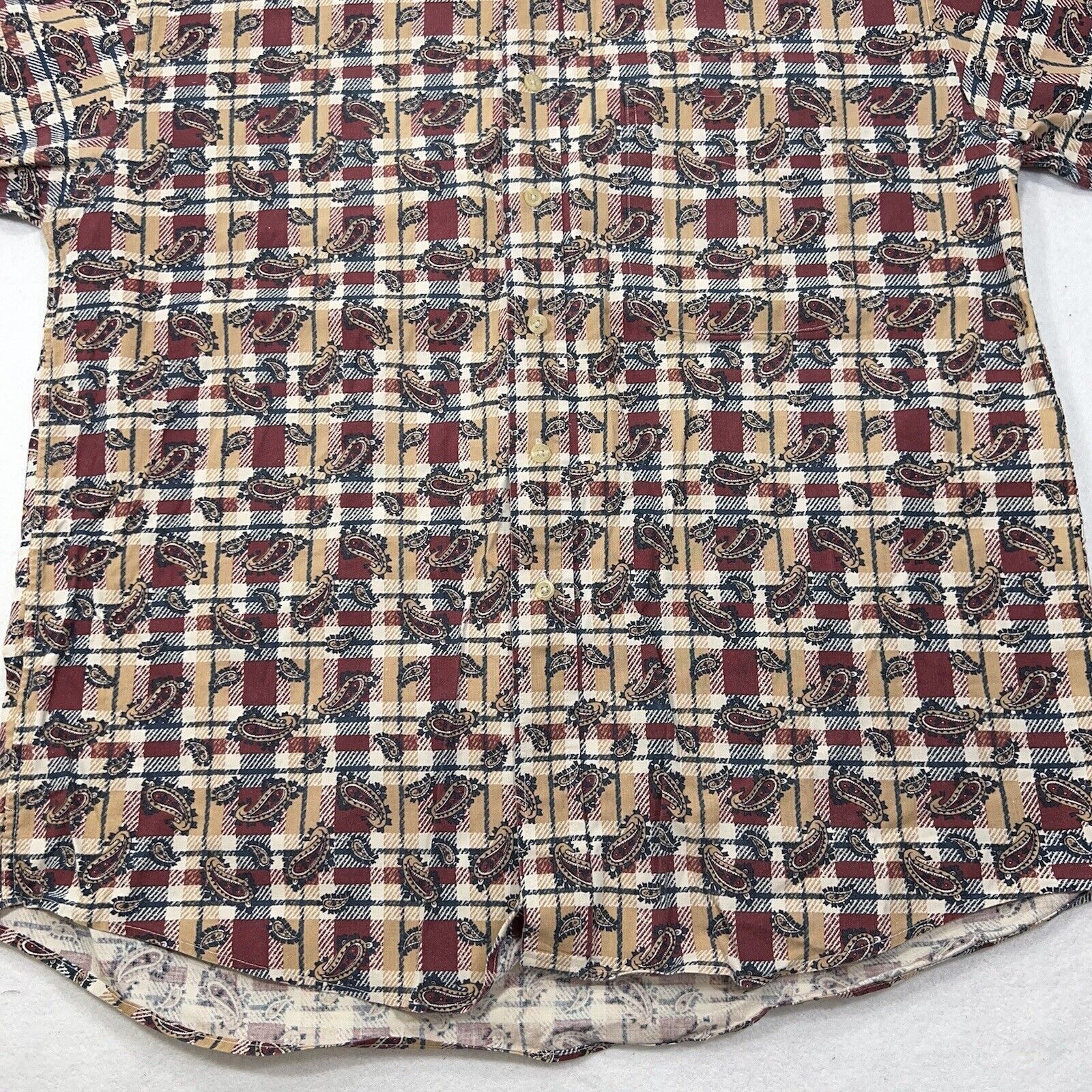 Natural Issue Natural Issue XXL Paisley Patterned Button Down Shirt Size US XL / EU 56 / 4 - 6 Thumbnail