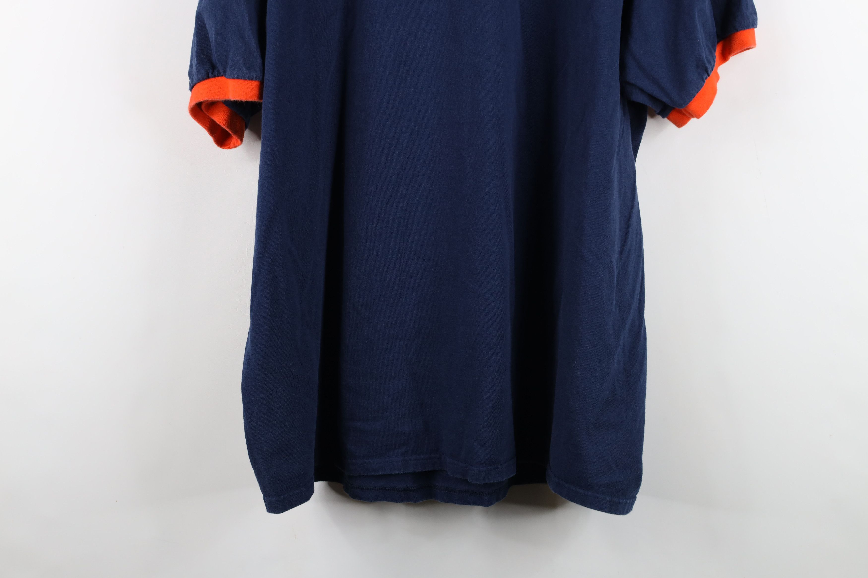 Nike Vintage Nike Mini Swoosh Detroit Tigers Ringer T-Shirt Blue Size US XL / EU 56 / 4 - 14 Thumbnail