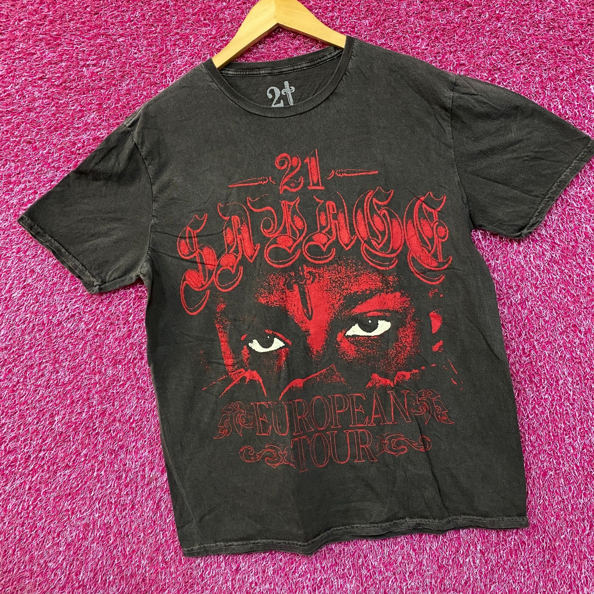21 Savage 21 Savage European Rap Tour Tshirt size Medium Size US M / EU 48-50 / 2 - 3 Thumbnail