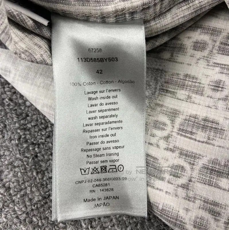Dior Dior Gray Cotton Shirt for Women . Size L / US 10 / IT 46 - 5 Thumbnail
