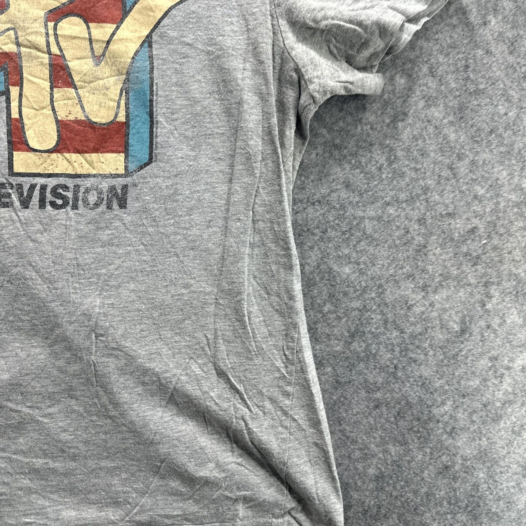 Gap MTV Music Television Shirt Mens M Gray Graphic Tee Flag USA Patriotic Glass? Size US M / EU 48-50 / 2 - 7 Thumbnail