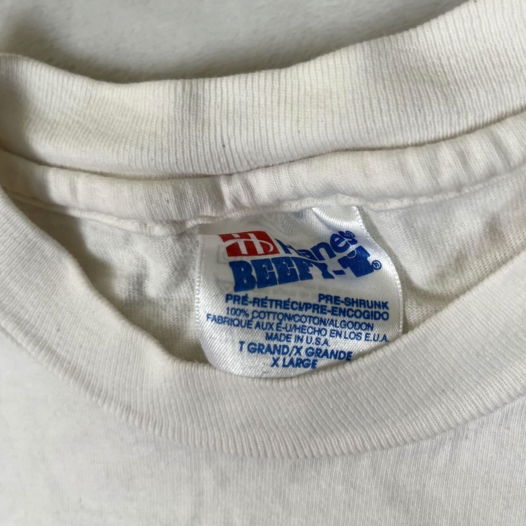 Hanes VINTAGE Famous Smoke Shop Shirt Mens XL White Graphic Hanes Beefy-T Made USA 90s Size US XL / EU 56 / 4 - 5 Thumbnail