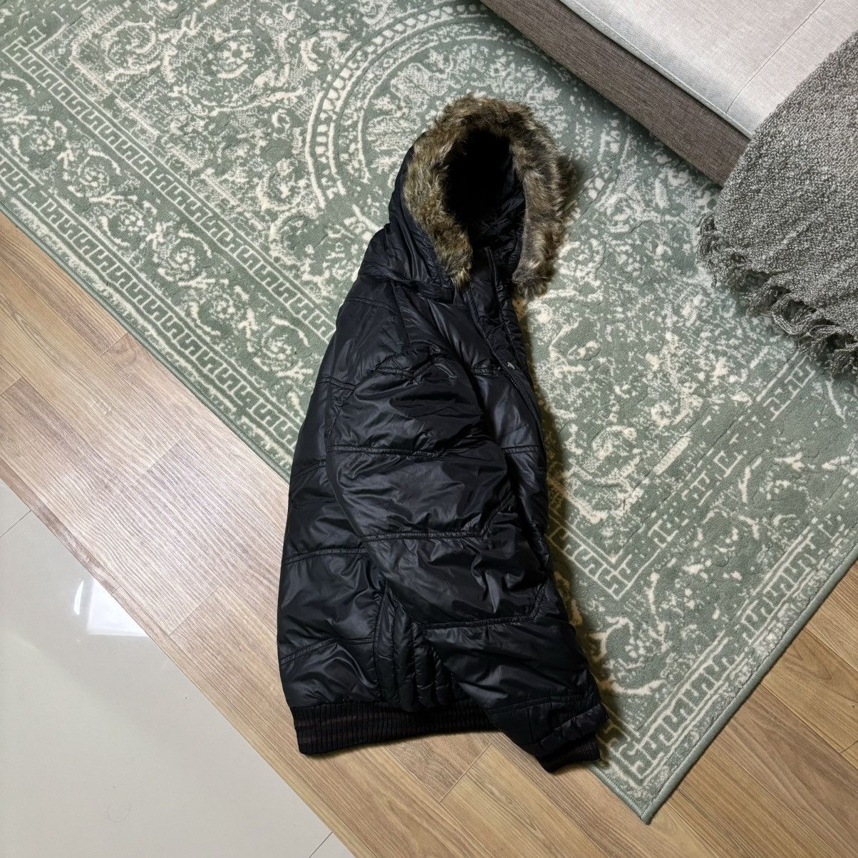 Japanese Brand R&U Ifsixwasnine LGB Style fur jacket puffer vintage Y2K Size US L / EU 52-54 / 3 - 4 Thumbnail