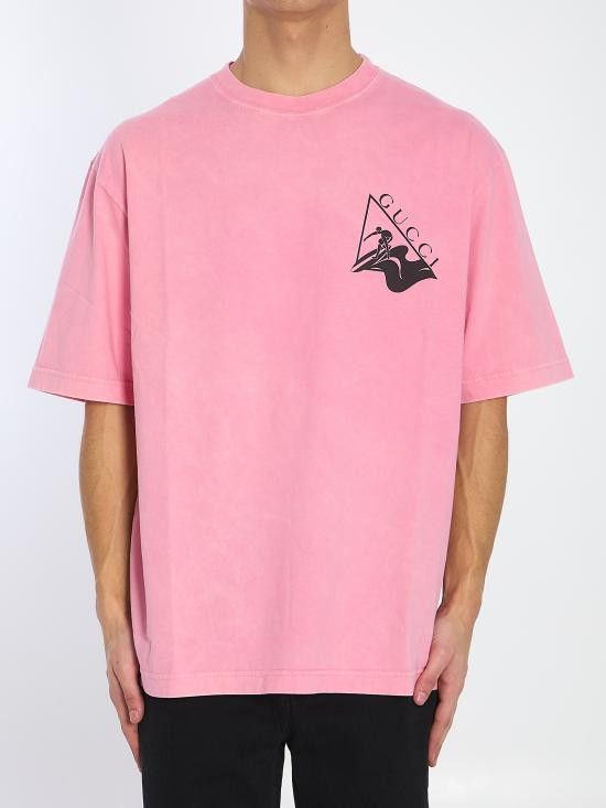 Gucci GUCCI Men T-Shirts 798115 PINK Size US M / EU 48-50 / 2 - 1 Thumbnail