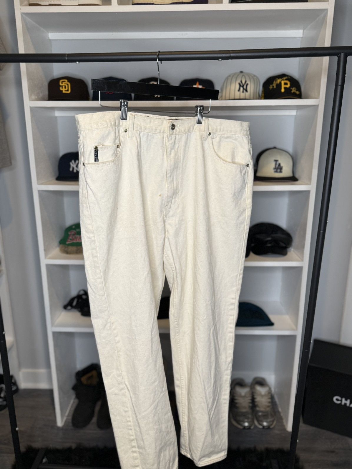 Vintage Bengali White Jeans Size US 44 / EU 60 - 3 Thumbnail