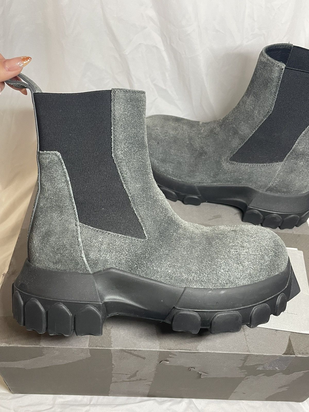 Rick Owens Rick Owens Beetle Bozo Tractor Boots (37) Size US 7.5 / IT 37.5 - 10 Thumbnail