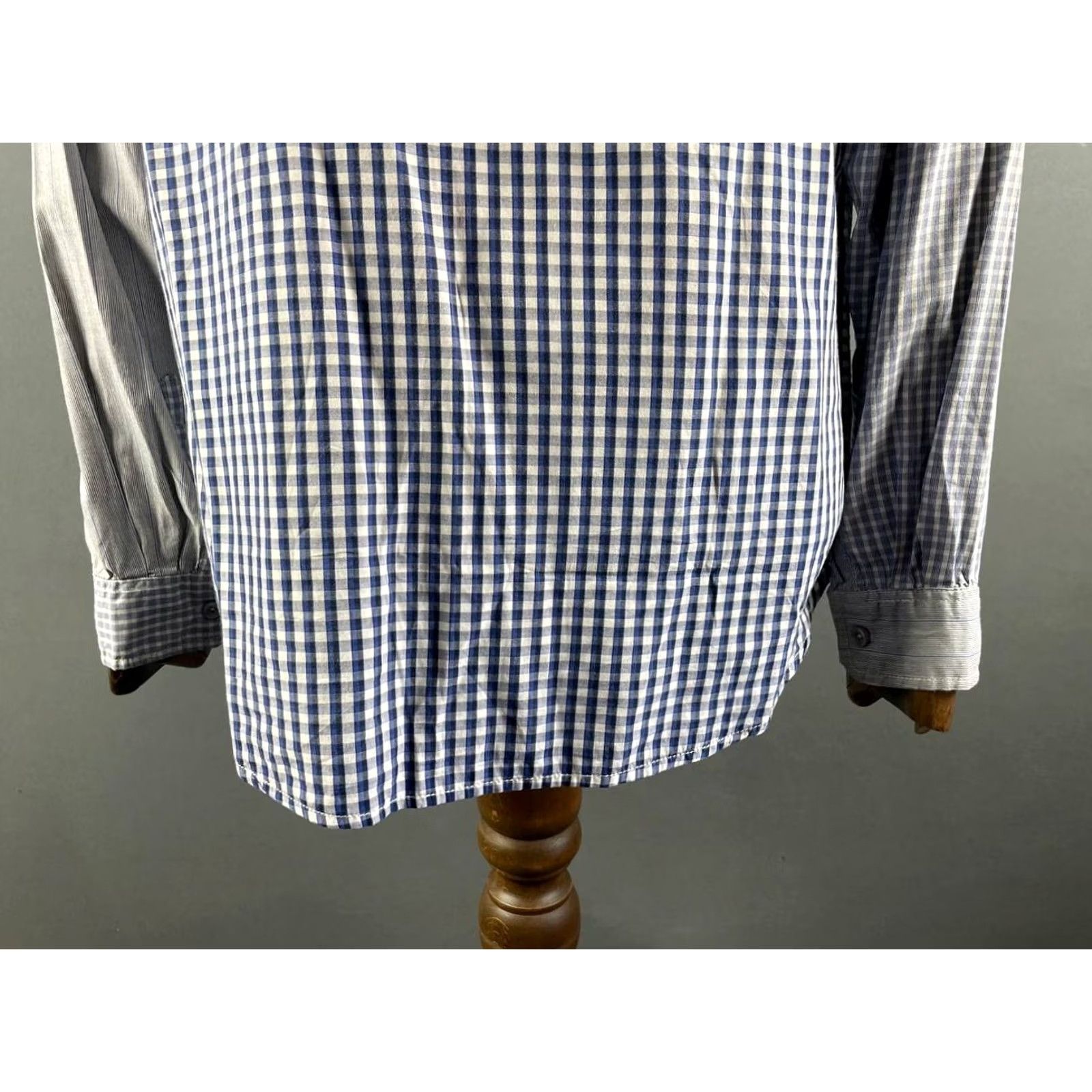 Desigual Desigual Shirt Mens XL Blue Casual Size Patchwork Long Sleeve Button Size US XL / EU 56 / 4 - 6 Thumbnail