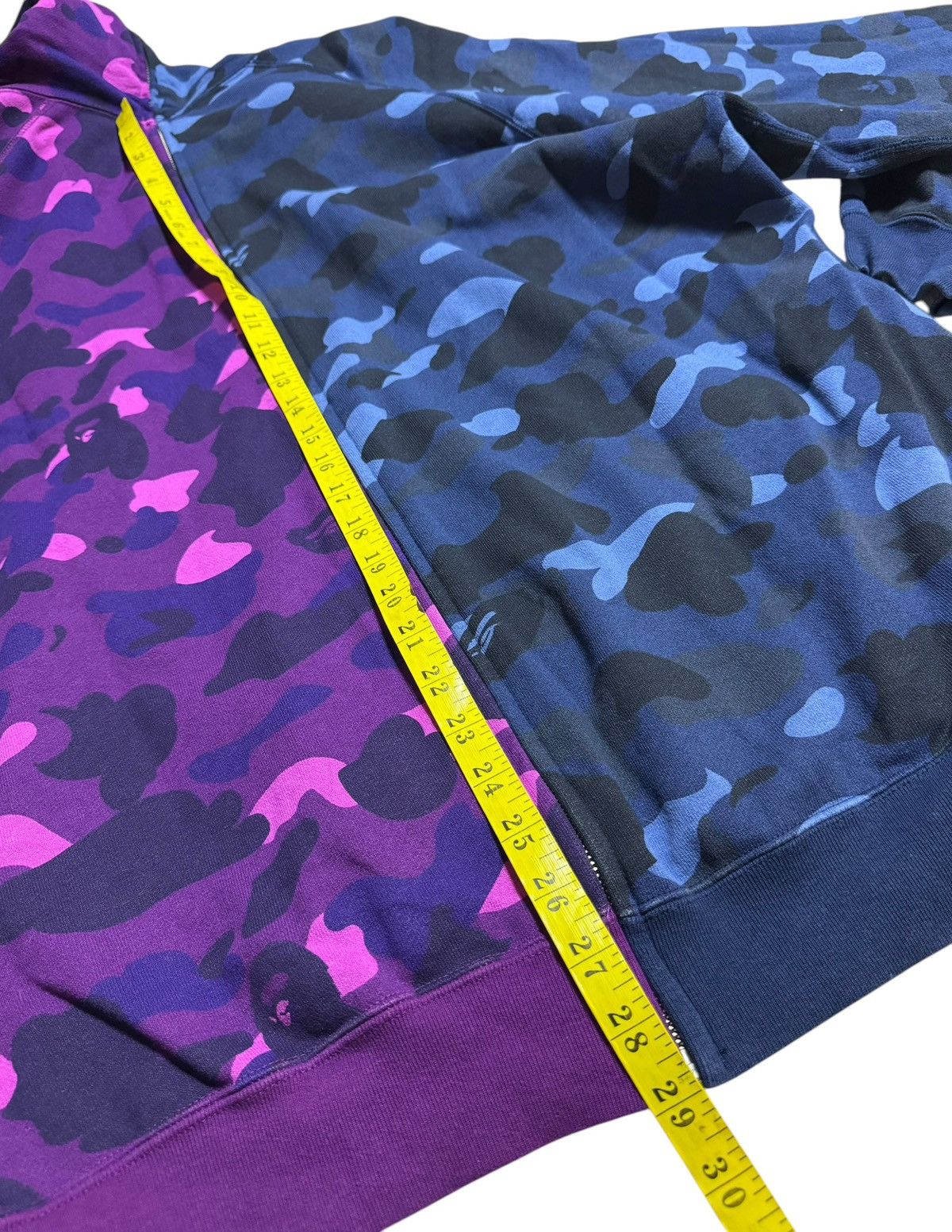 Bape BAPE Hulf & Hulf Full Zip Hoodie Purple camo/ Navy camo Size US XL / EU 56 / 4 - 5 Thumbnail