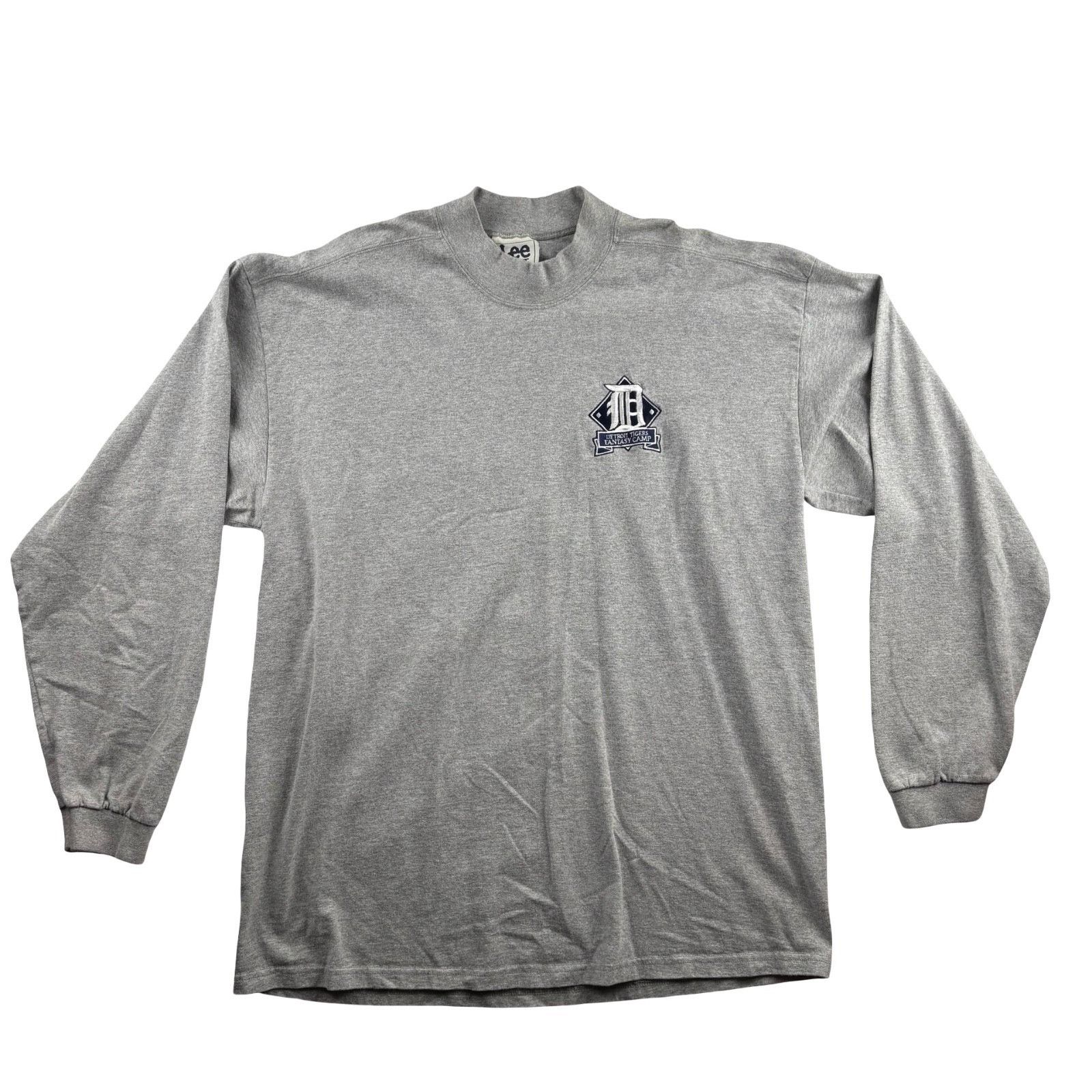Lee Detroit Tigers x Lee Sport Cotton Blend Mock Neck L/S Shirt Size US XL / EU 56 / 4 - 2 Thumbnail
