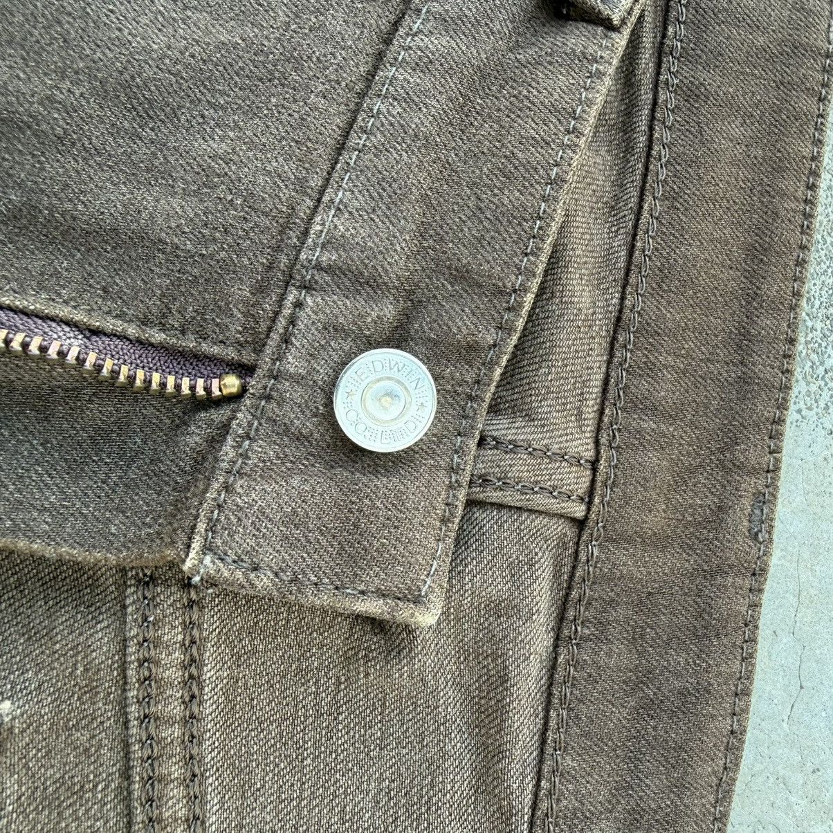 Edwin Vintage Edwin Dark Brown Denim Jean Pants W36 Size US 36 / EU 52 - 8 Thumbnail
