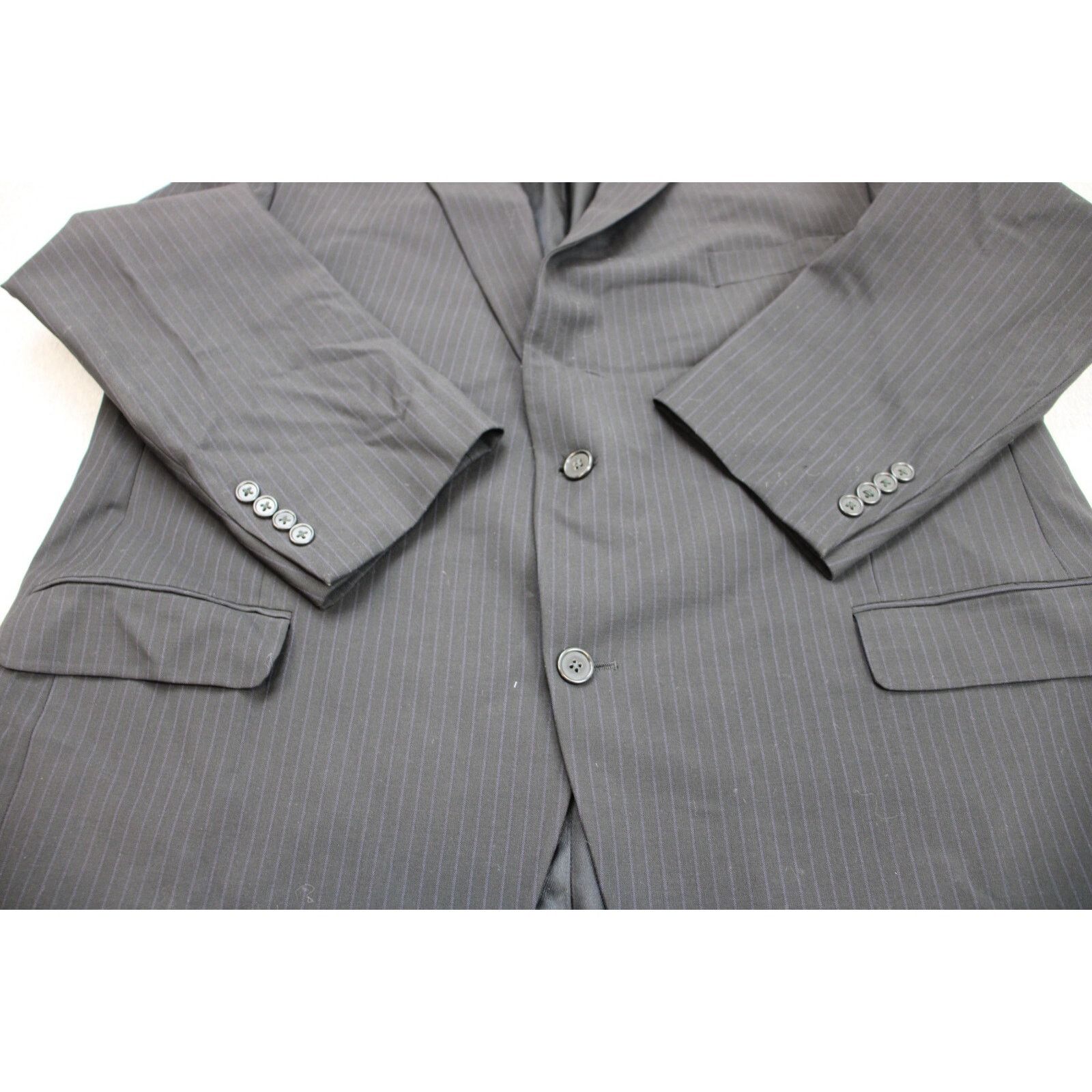 Jack Victor Blazer Men 50R Black Notch Lapel Single Breasted