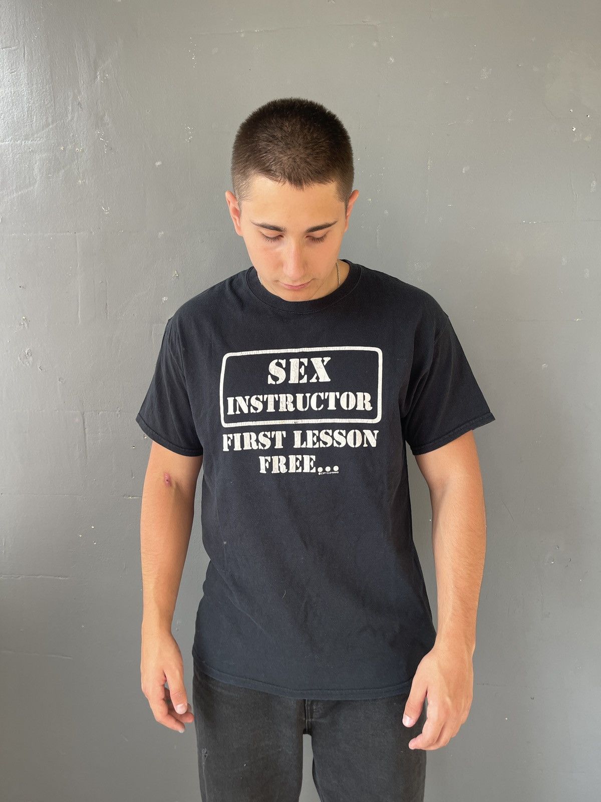 Other 🔞 "SEX INSTRUCTOR" Vintage 00s Crazy Humor T-shirt Tee L Size US L / EU 52-54 / 3 - 1 Thumbnail