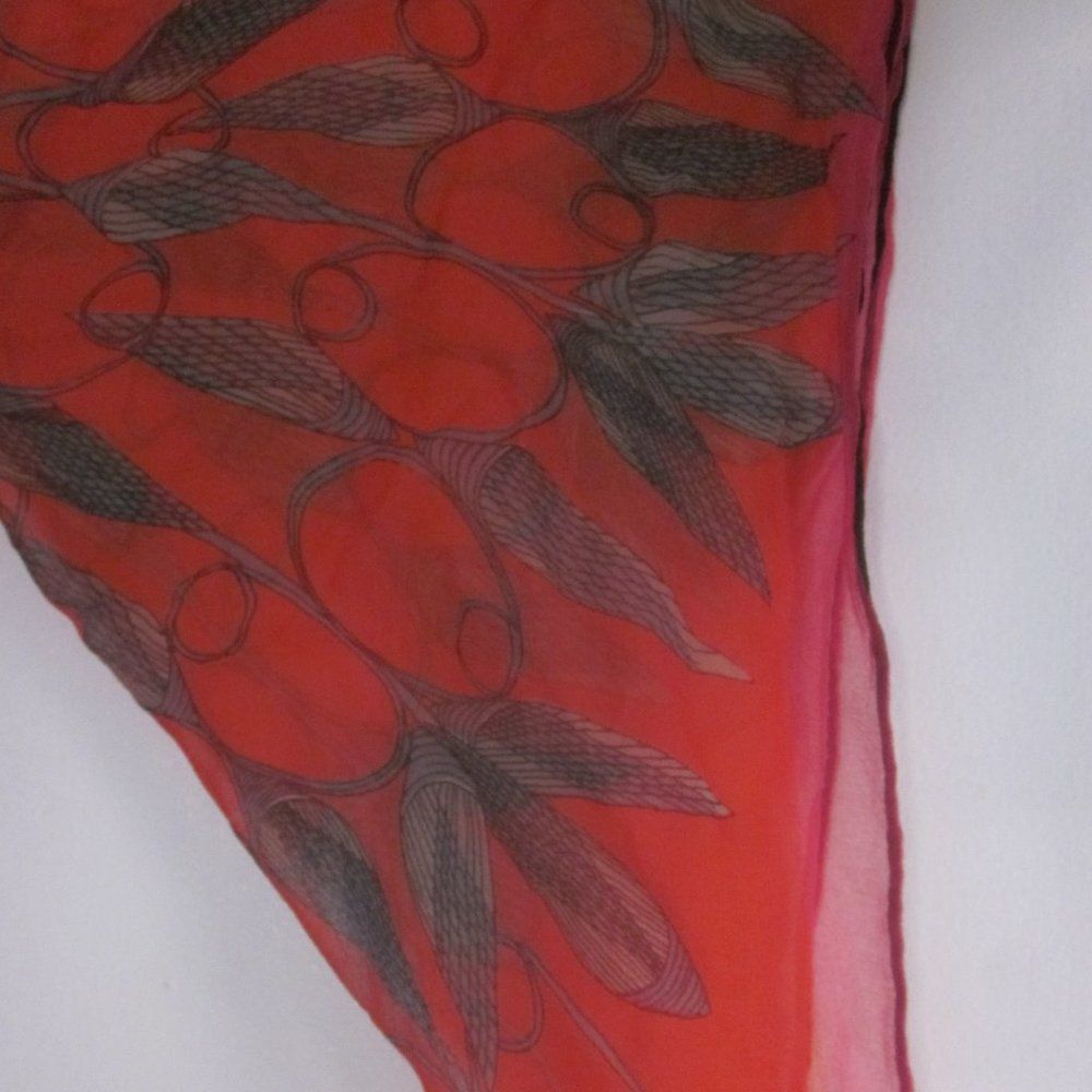 Vintage Vintage Vera Neumann Silk Scarf Square Size ONE SIZE - 7 Thumbnail