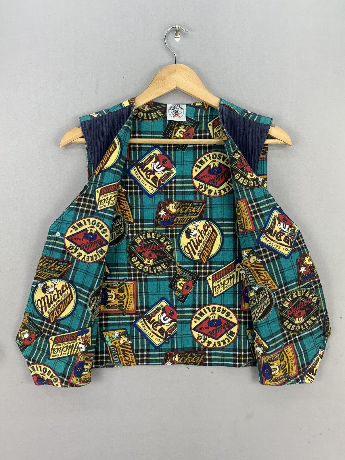 Disney Vintage 90s Corduroy Hybrid Vest Disney Mickey & Co Jacket Size US M / EU 48-50 / 2 - 13 Thumbnail