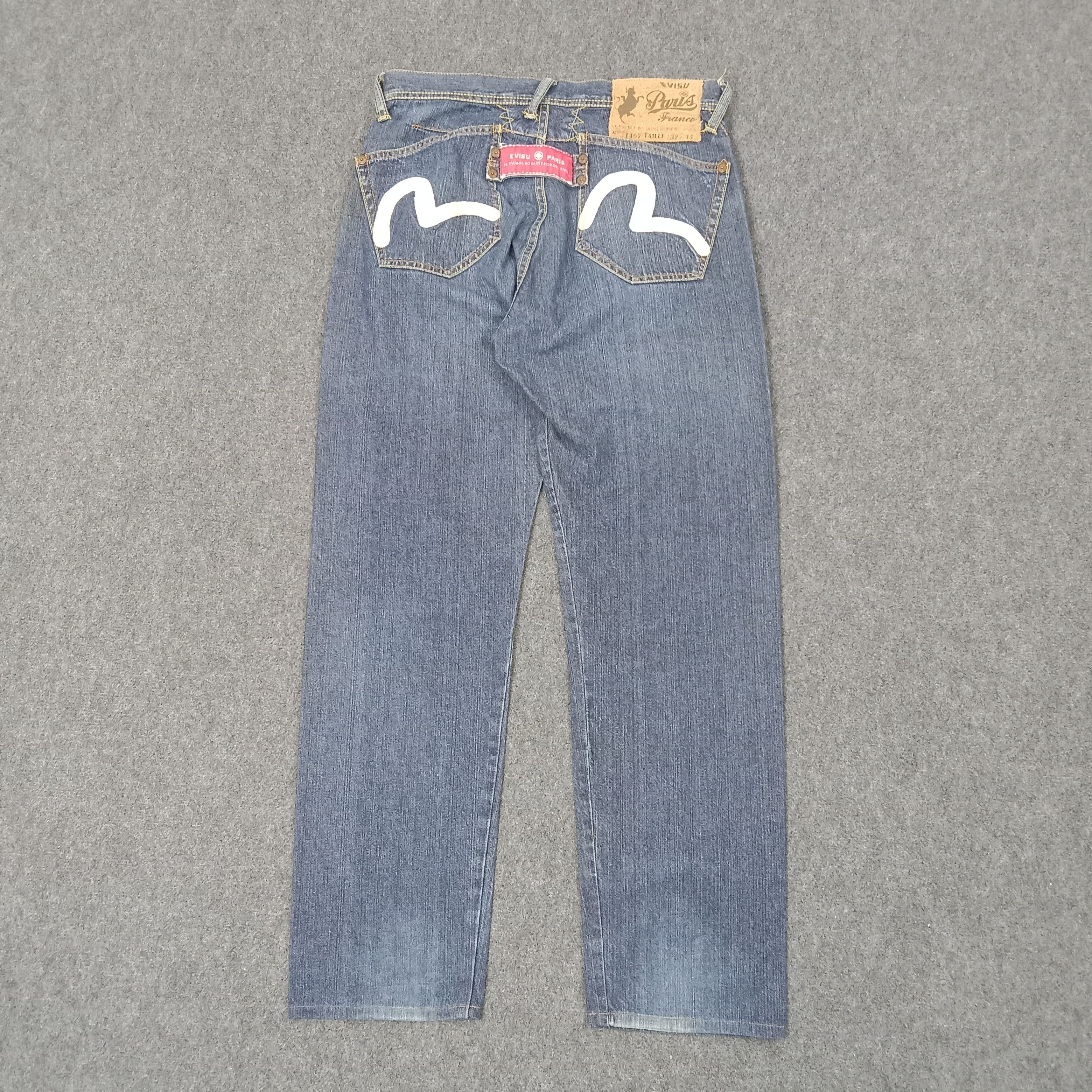 Evisu × Japanese Brand × Vintage Evisu Paris Japan Brand Daicock Custom Denim Jeans C217N10 Size US 30 / EU 46 - 6 Thumbnail