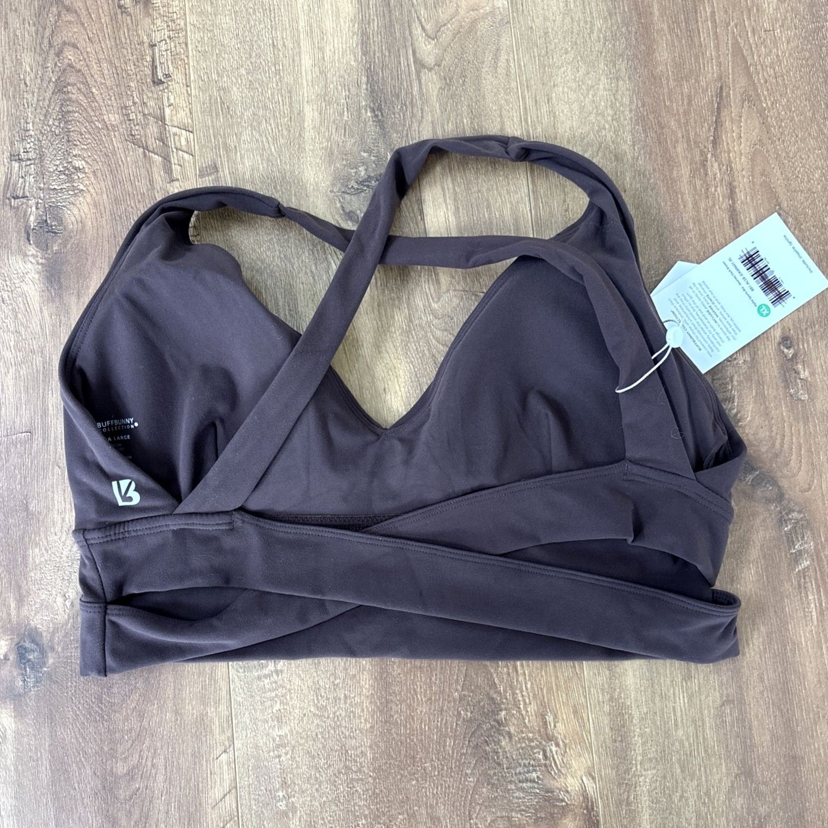 Vintage BuffBunny Alpha Sports Bra Grounds Journey Dark Brown Nubre Collection Womens XL Sports Bra Size ONE SIZE - 4 Thumbnail