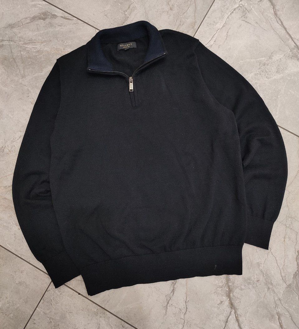 Other HOLLAND ESQUIRE Black Knit 1/4 zip Jumper England style Size US M / EU 48-50 / 2 - 1 Thumbnail