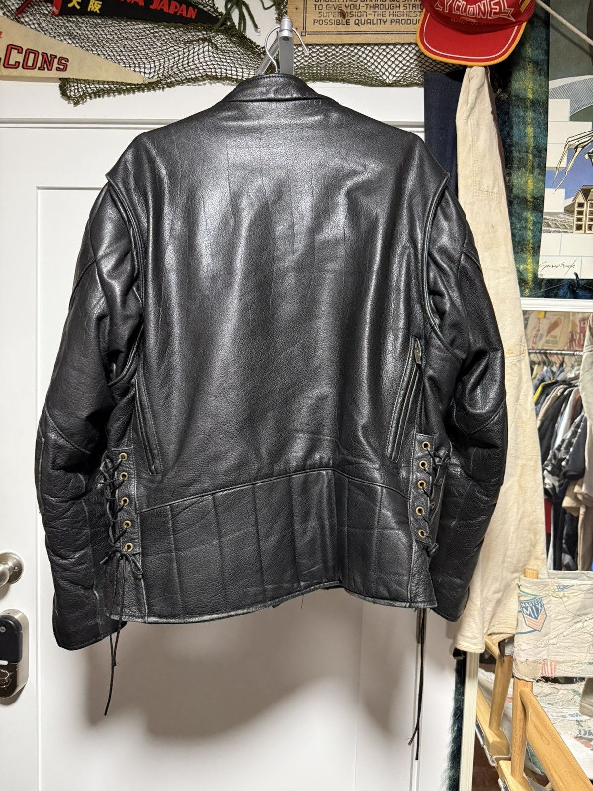 Vintage Vintage Bullet Proof Biker Apparel Leather Jacket Size US L / EU 52-54 / 3 - 4 Thumbnail