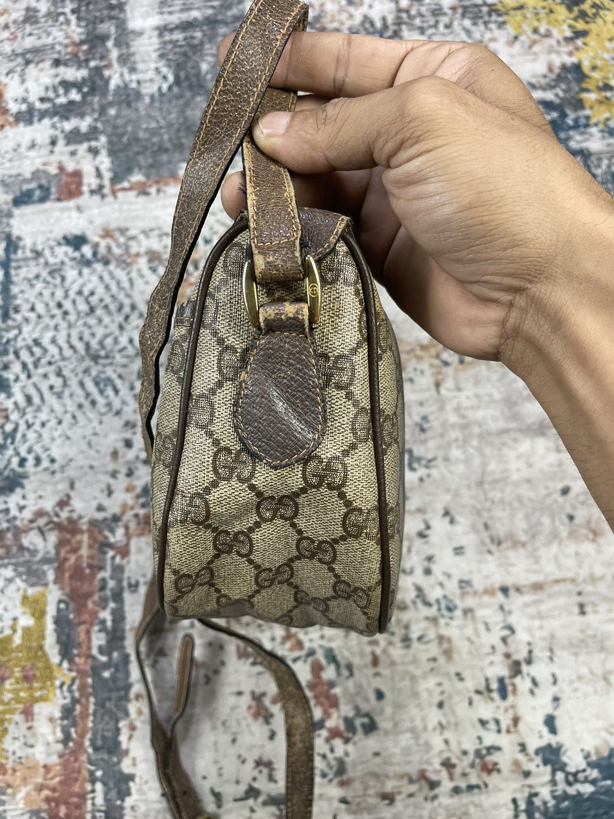 Gucci Vintage Gucci Ophidia Supreme Web Shoulder Sling Bag Size ONE SIZE - 9 Thumbnail