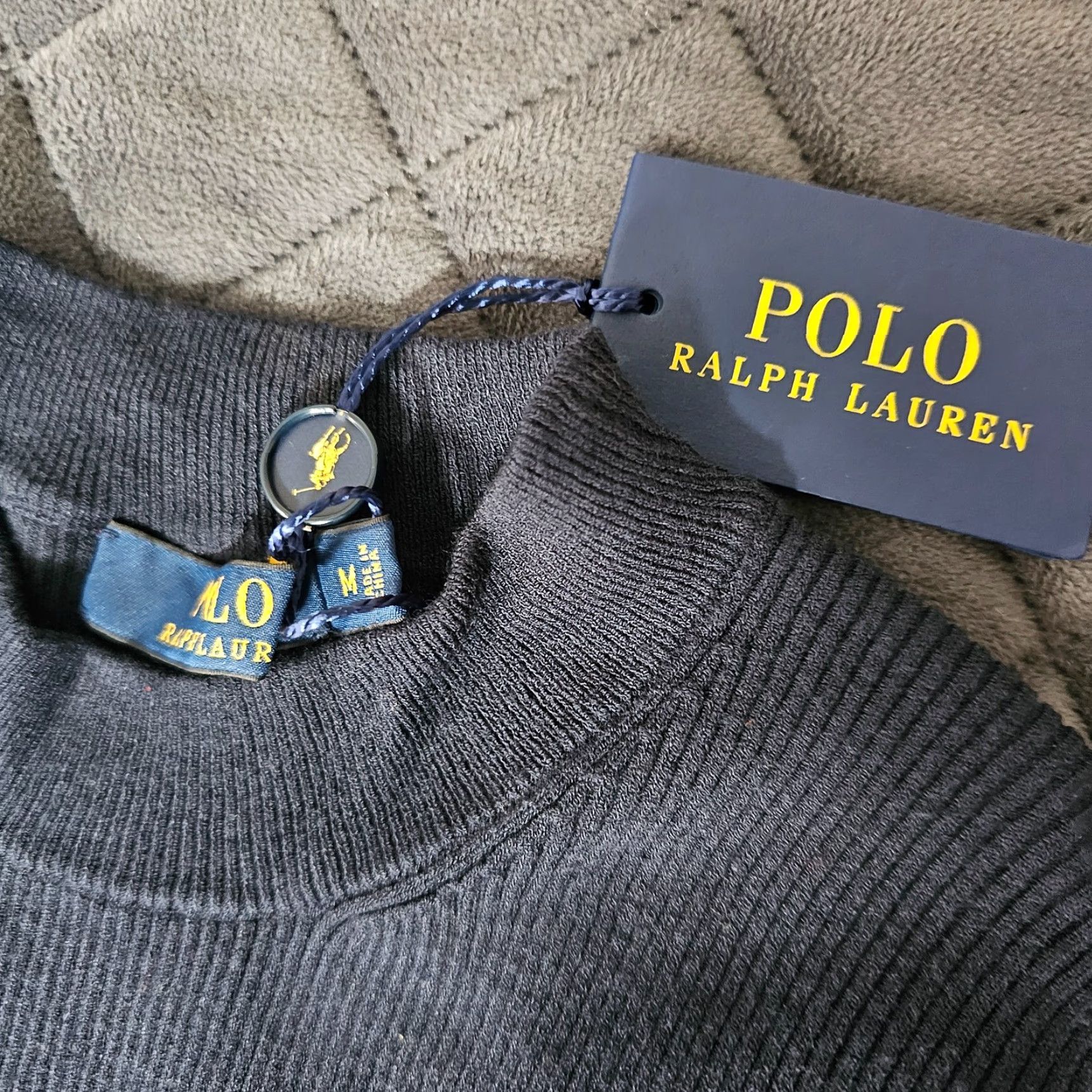 Polo Ralph Lauren Polo Ralph Lauren Navy Blue Romper Skirt Sweater Ribbed NWT Size M Off Shoulder Women Size M / US 6-8 / IT 42-44 - 3 Thumbnail