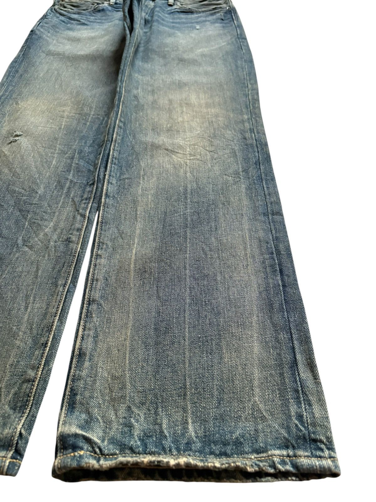 Gap Vintage Gap Rusty Mud Wash Distressed Loose Jeans Size US 33 - 7 Thumbnail