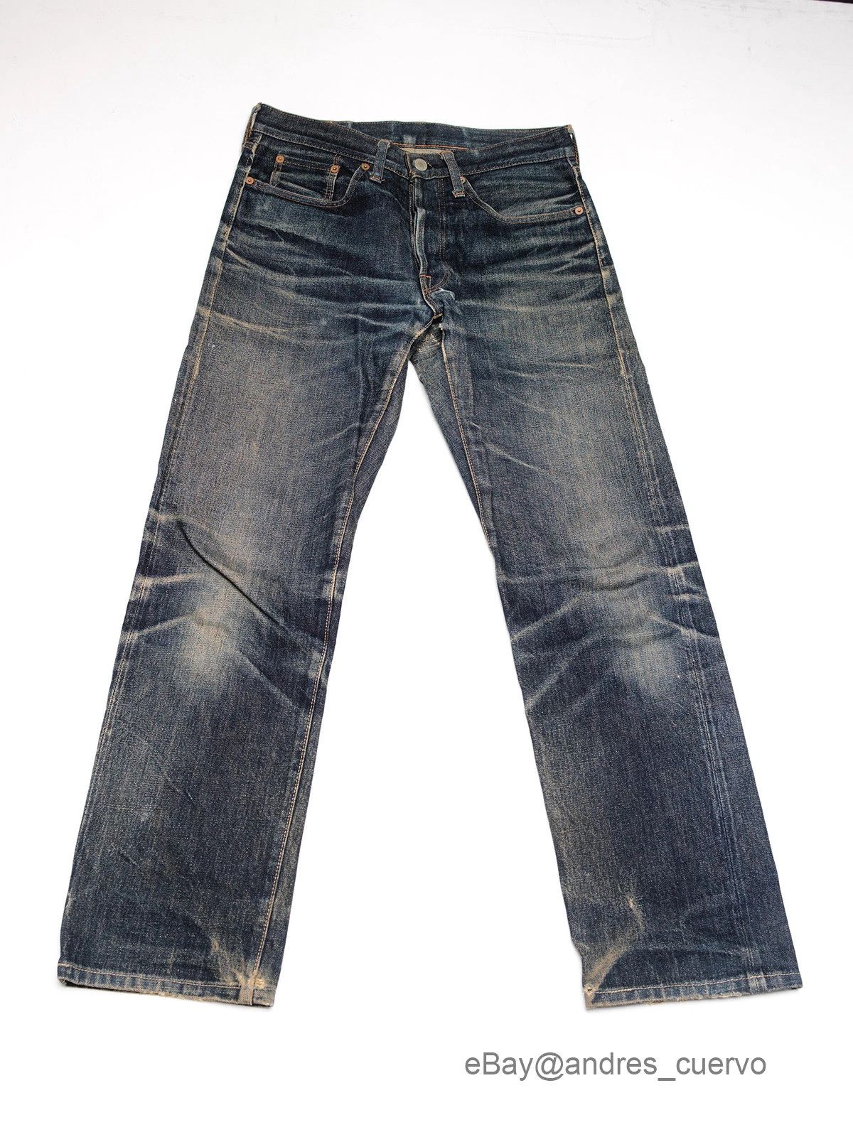 Studio D'Artisan Butler Studio D’artisan Jeans Fades Distressed Selvedge Size US 30 / EU 46 - 1 Thumbnail