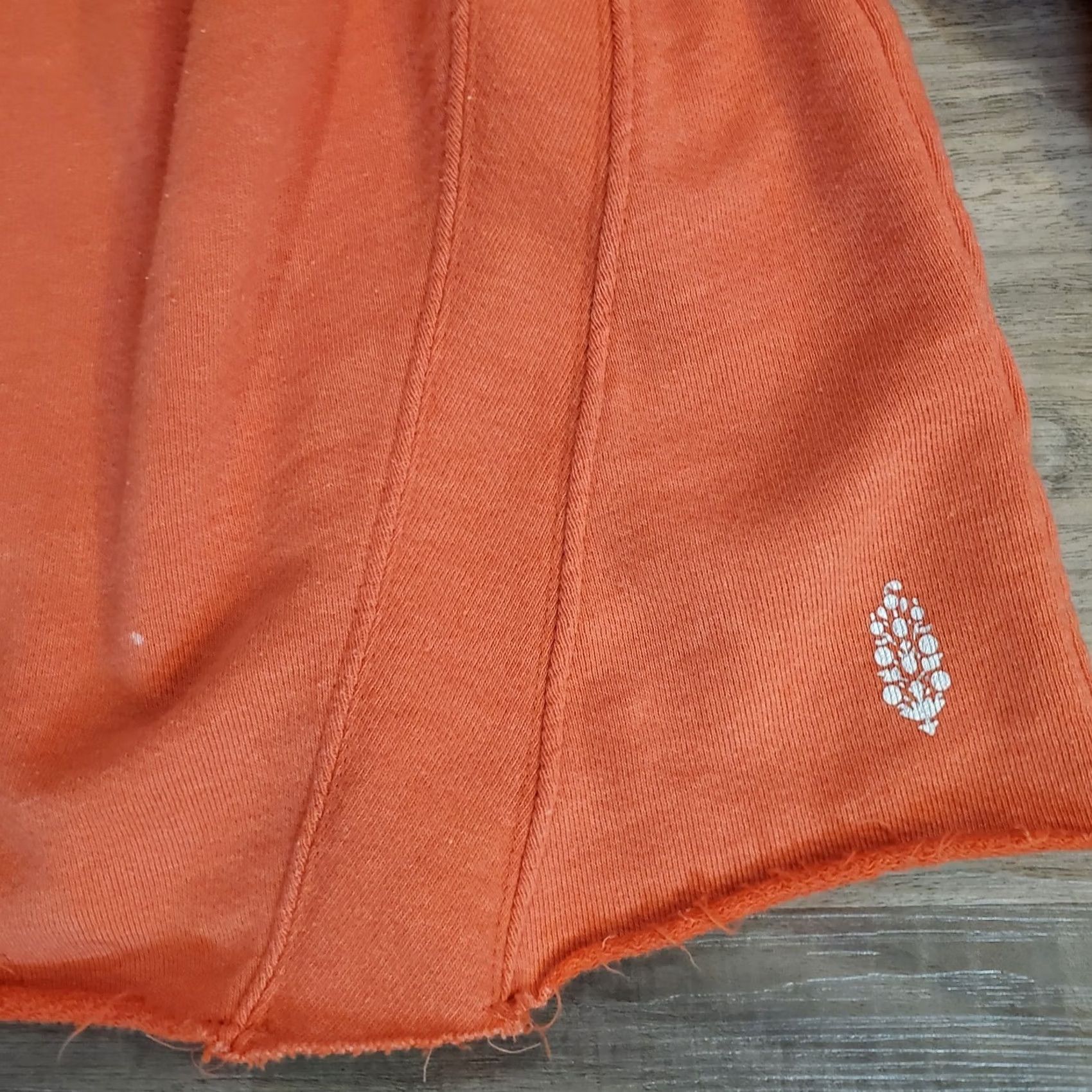 Free People Free People Movement Sweatshirt 1/2 Snap Crew Neck 3/4 Sleeve Oversized Orange Womens S Size S / US 4 / IT 40 - 4 Thumbnail