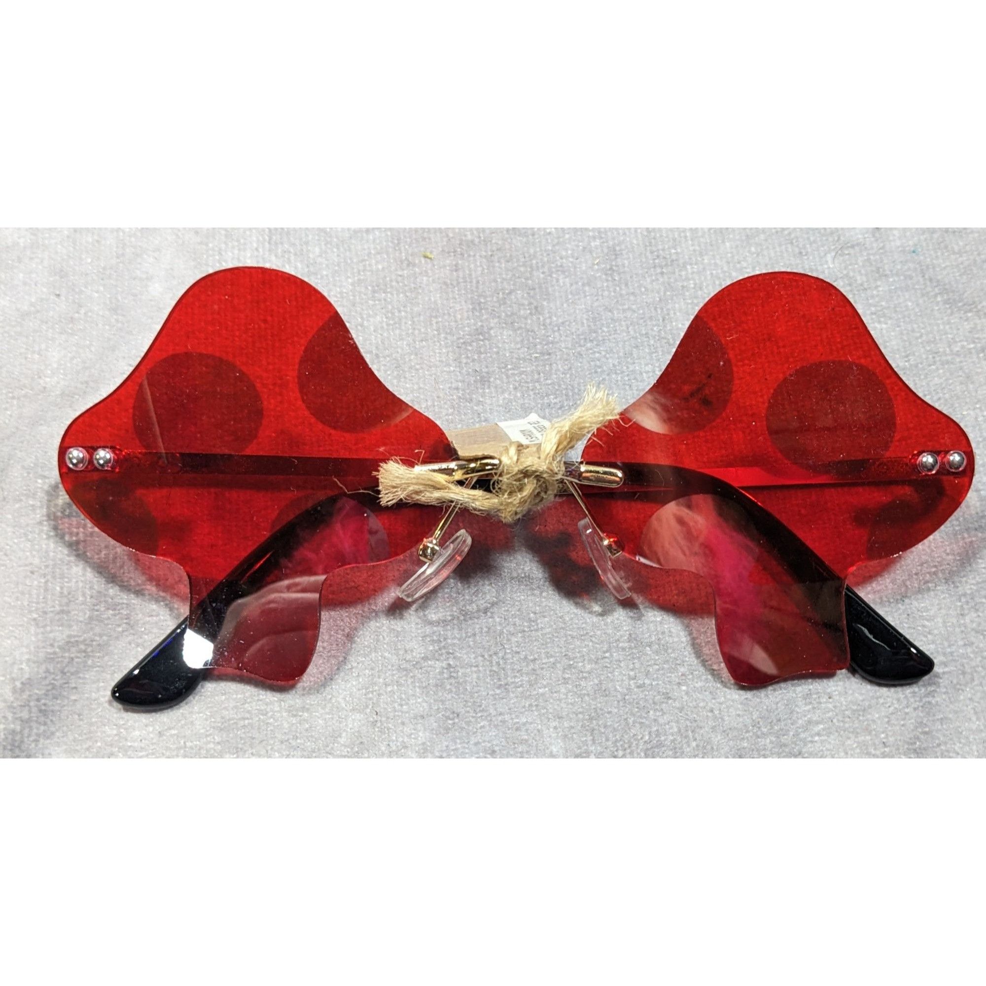 Other Funky Cottagecore Red Mushroom Novelty Sunglasses Size ONE SIZE - 2 Thumbnail