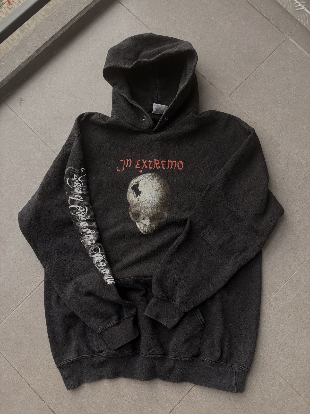 Fruit Of The Loom Vintage Rock Alternative Skull Hoodie Size US L / EU 52-54 / 3 - 2 Thumbnail