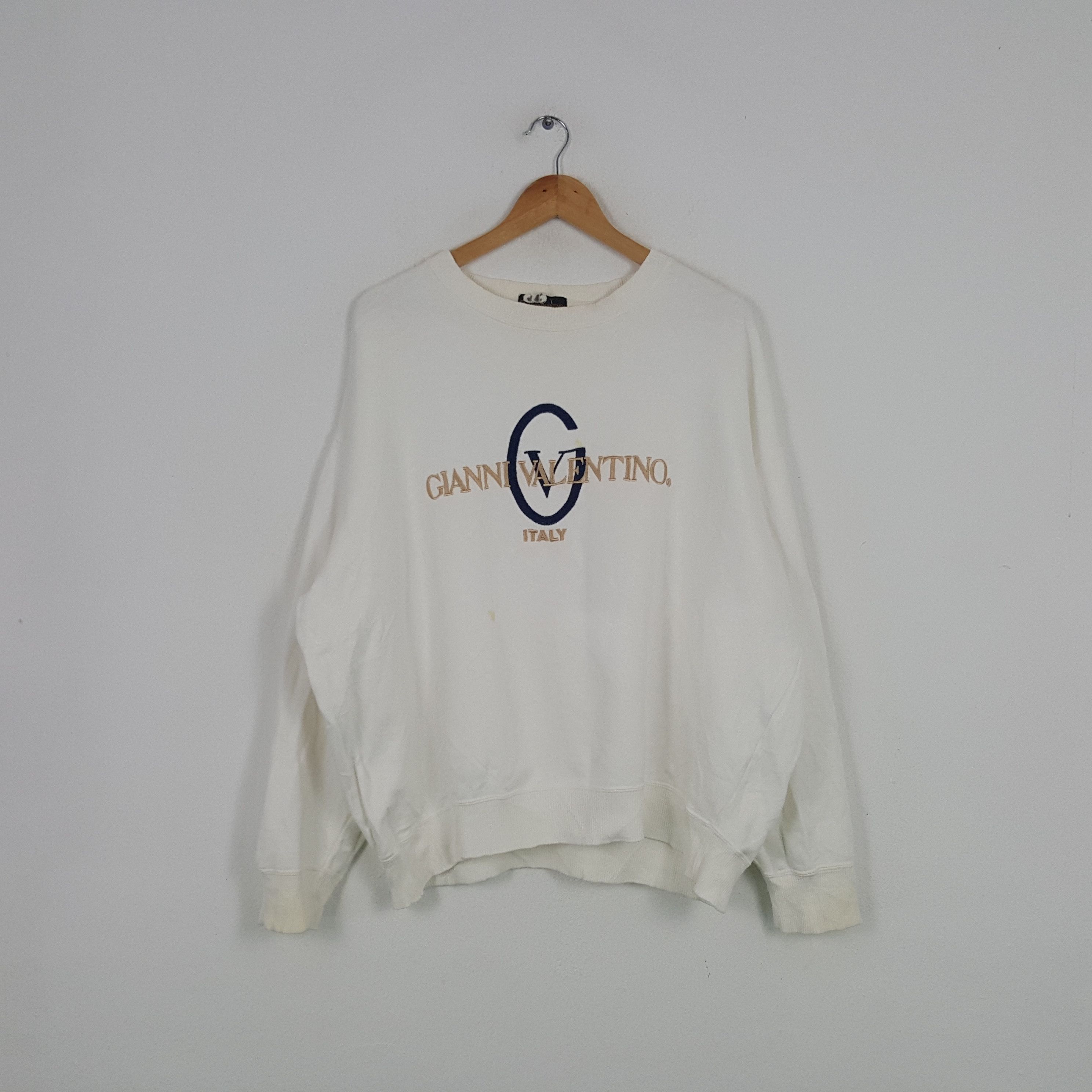 Vintage Gianni Valentino Italian Brand Embroidery Sweatshirt - Main Image