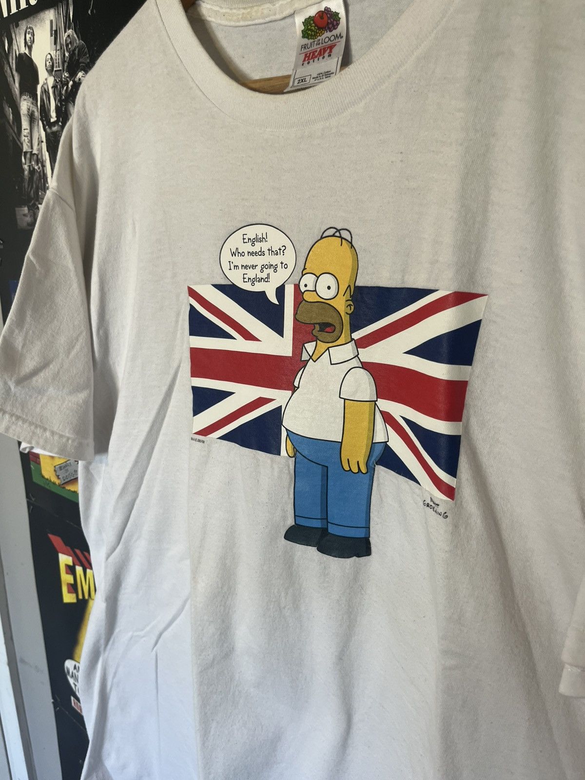 The Simpsons Vintage 2000’s DIY Simpsons Homer British English Homer tee Size US XXL / EU 58 / 5 - 3 Thumbnail